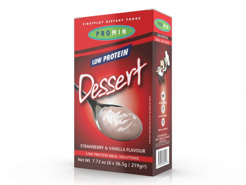 PROMIN LOW PROTEIN DESSERT – STRAWBERRY & VANILLA