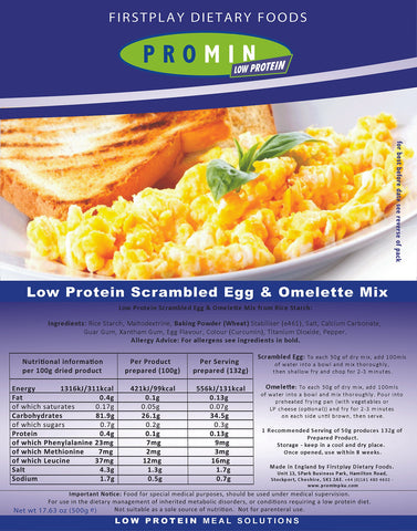 LOW PROTEIN SCRAMBLED EGG & OMELETTE MIX